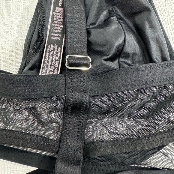 Victoria’s Secret shimmer mesh black bralette size M - Picture 5 of 7